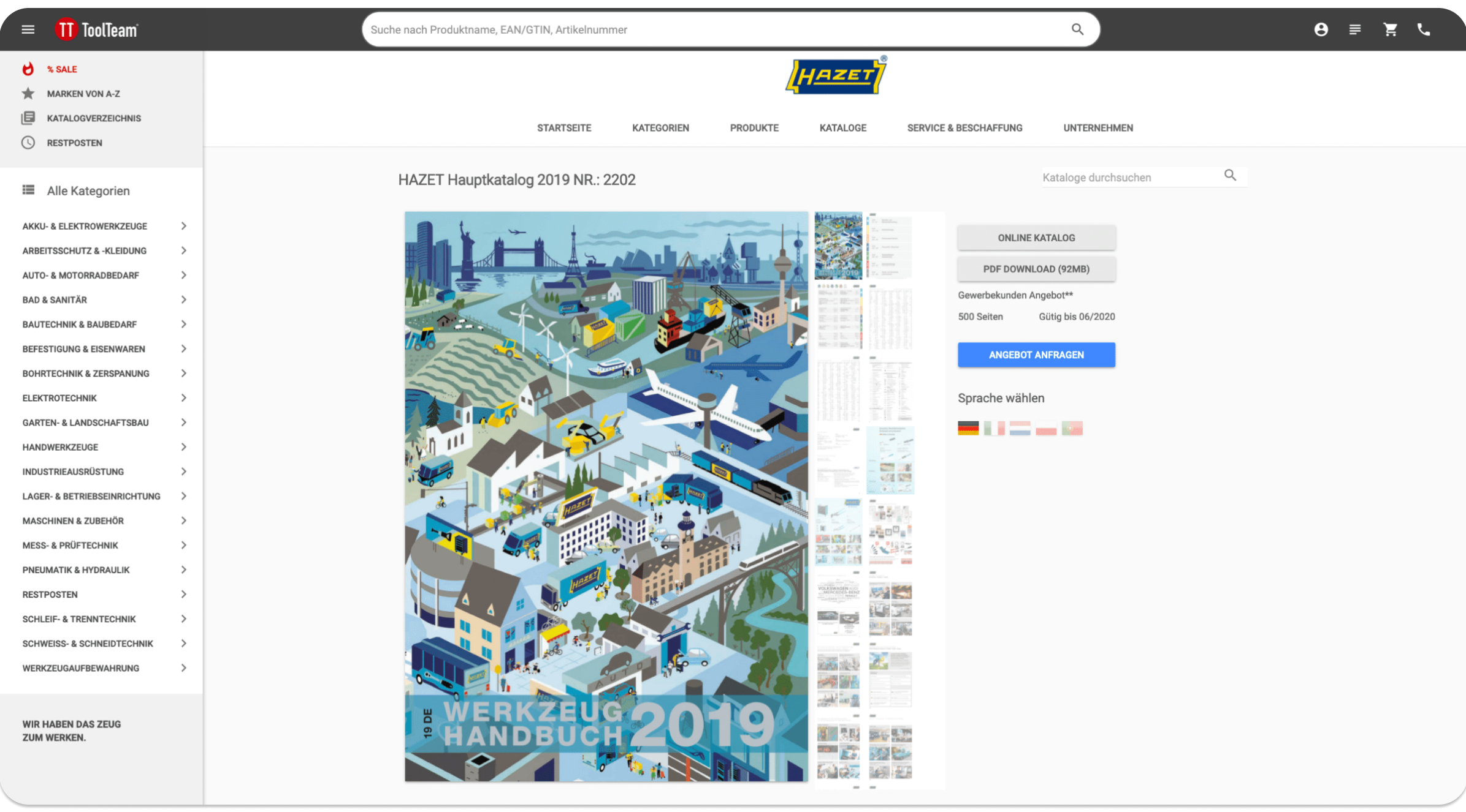 Onpage-Suche Make it in Germany