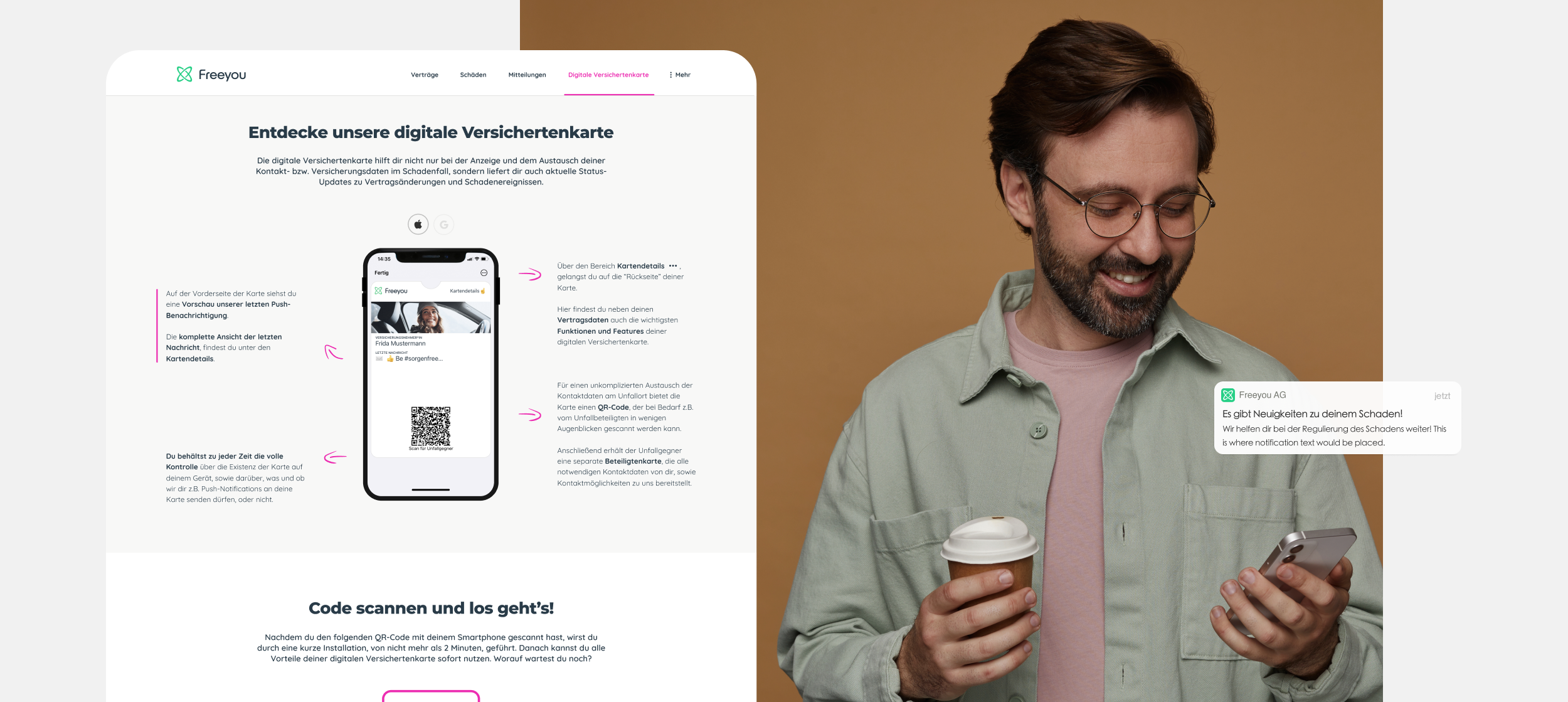 Freeyou AG Digital Wallet Projekt