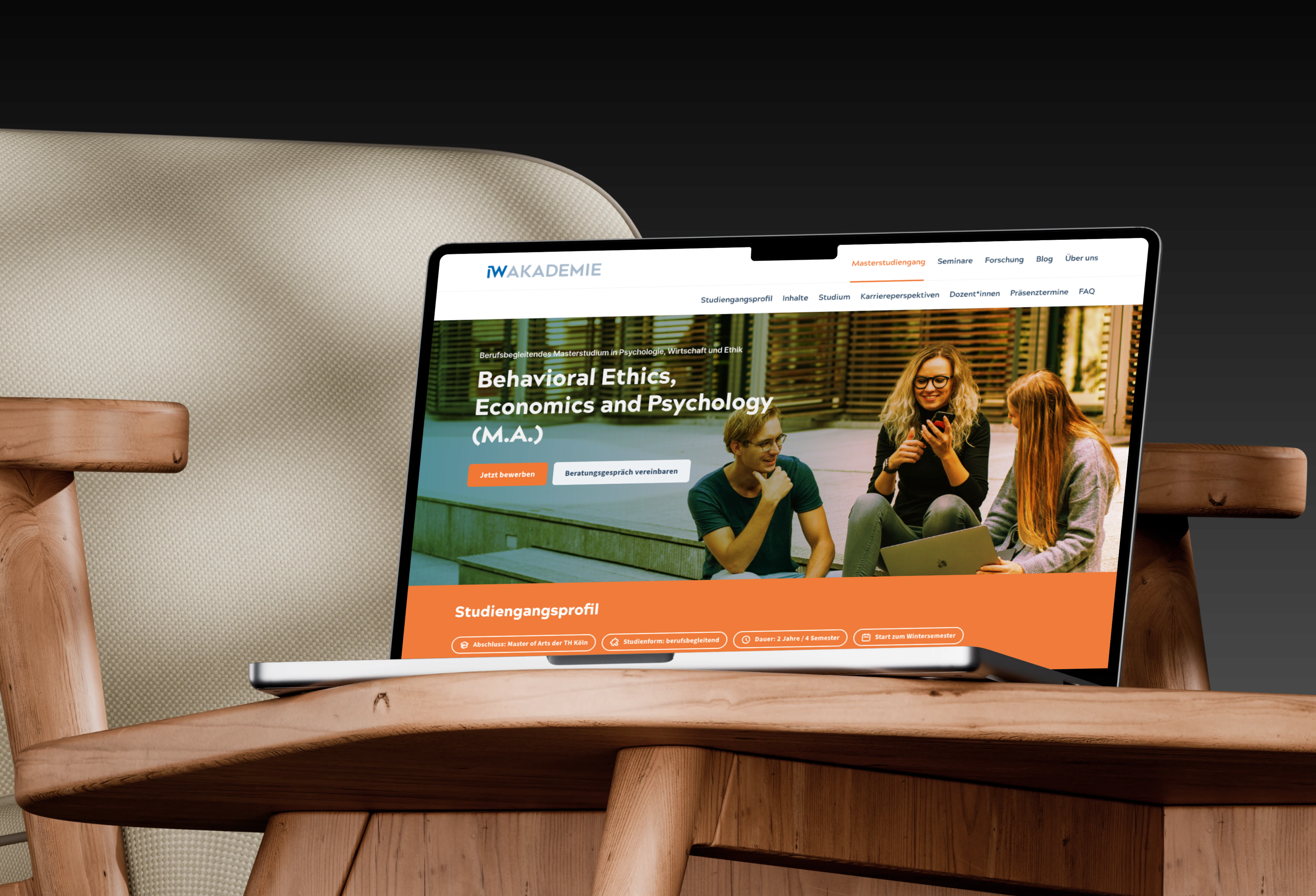 IW Akademie Website Redesign